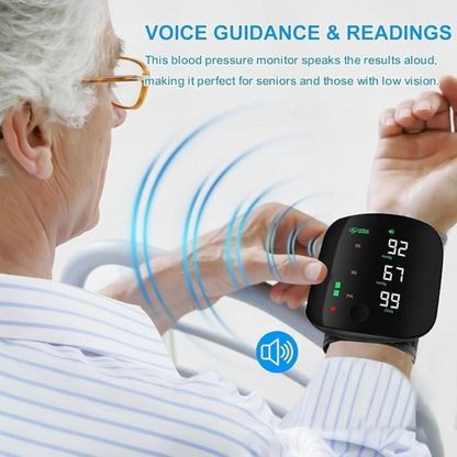 Wrist Blood Pressure Monitor Led Display & Touch Screen